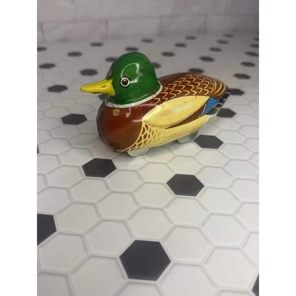 Vintage 1950's Mallard Duck‎ Wind-Up Toy